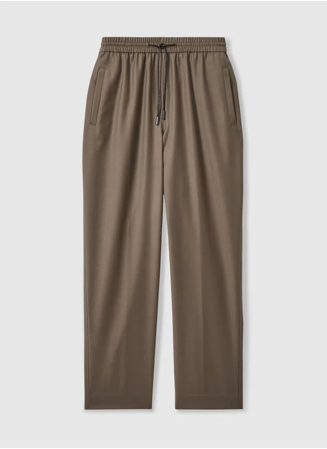 REISS Tie Waist Taper Trouser