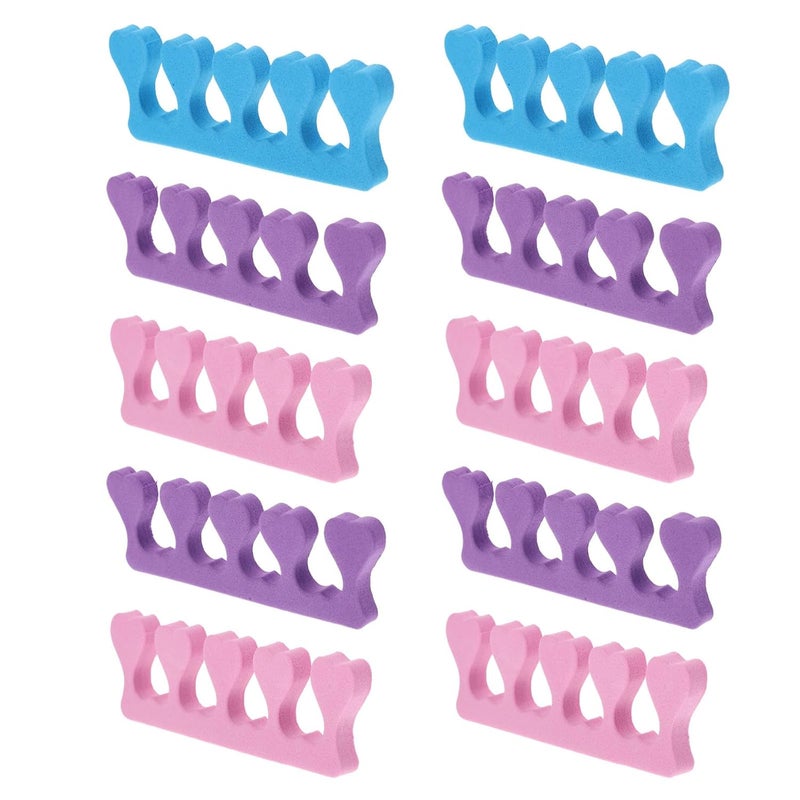 Cleaner resistant Baluue 90pcs Manicure Toe Separators Heart Shape Eva Material High Elasticity Nail Art Tools Foot Toe Dividers for Pedicure and Nail Salon Use Low wear optimized build - Image 1