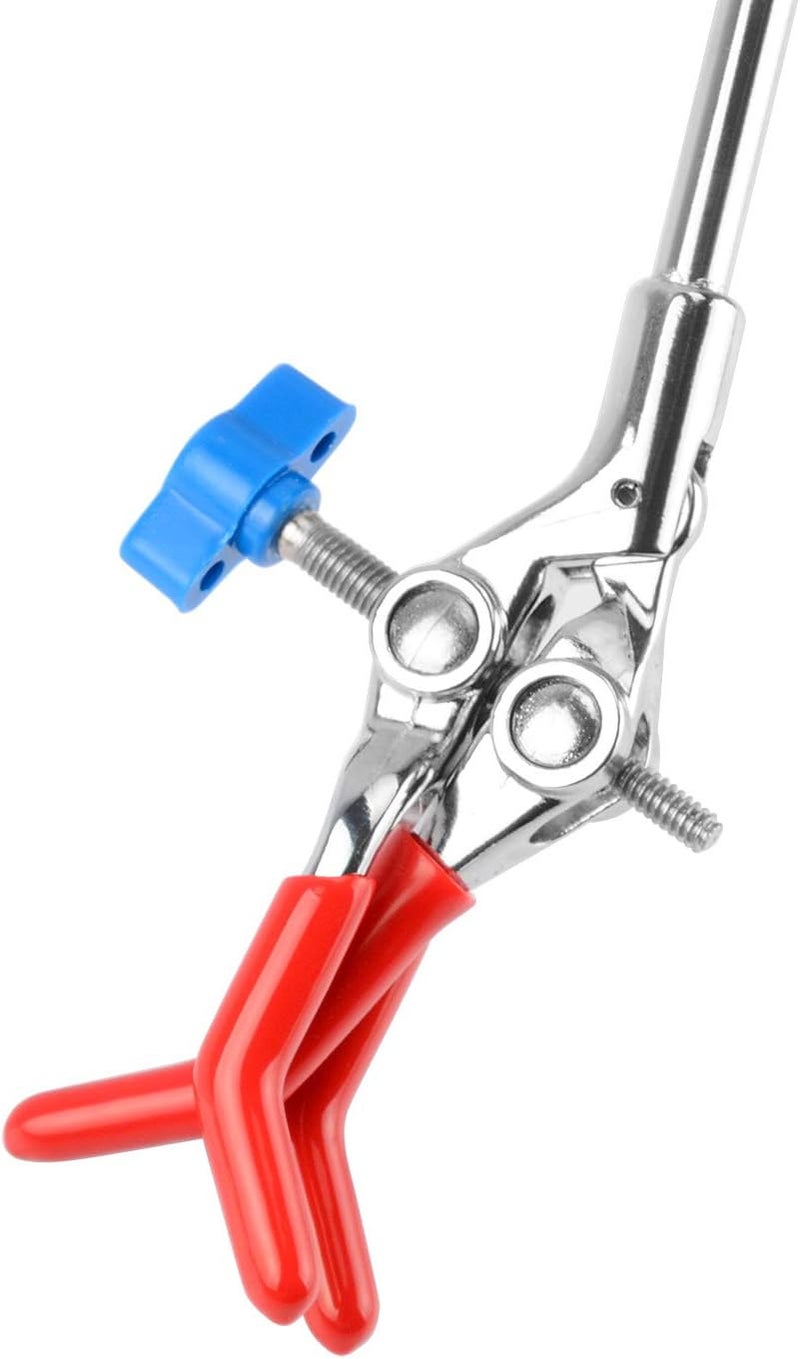 stonylab 3 Prong Swivel Lab Clamp, Multipurpose Extension Clamp with 7 Inch Rod, Universal Lab Accessory - Image 3