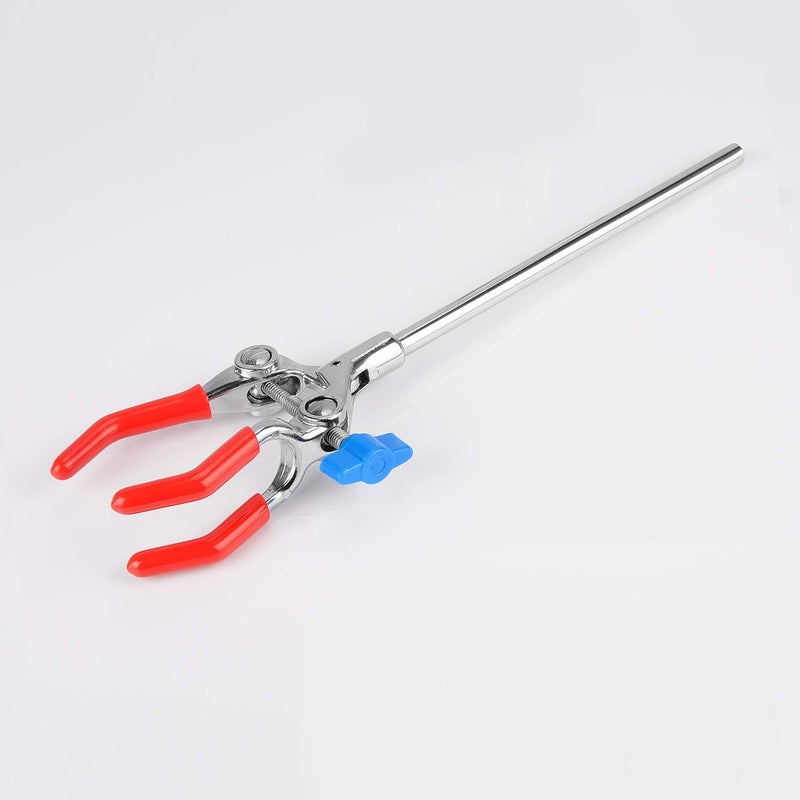 stonylab 3 Prong Swivel Lab Clamp, Multipurpose Extension Clamp with 7 Inch Rod, Universal Lab Accessory - Image 4