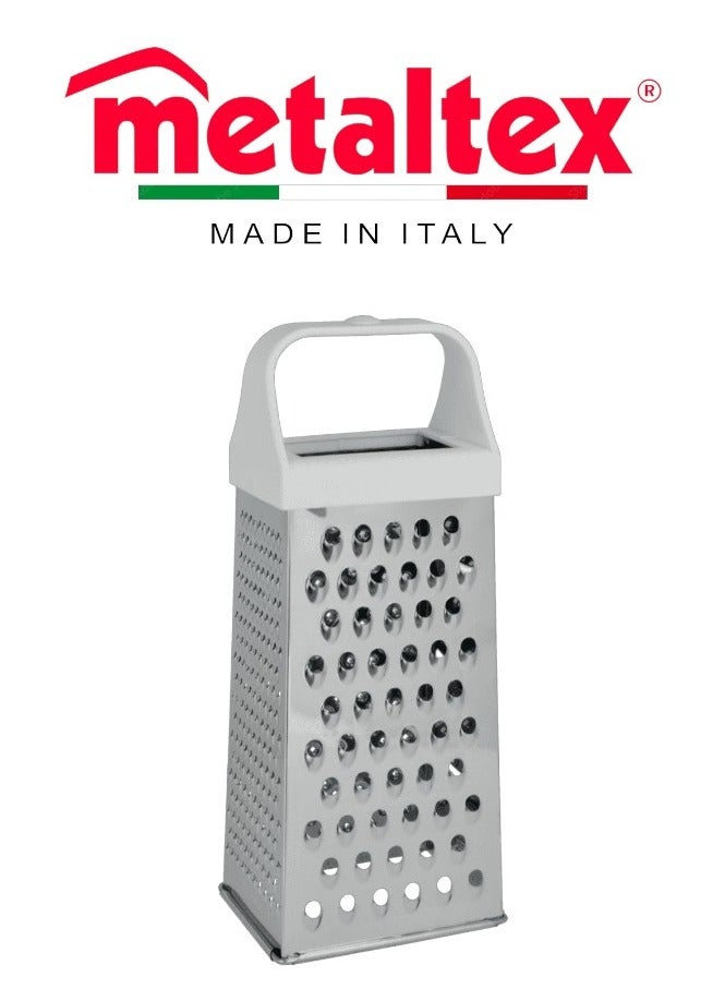 Metaltex Metaltex 4-Sided Stainless Steel Grater – Multi-Purpose Kitchen Tool (24cm)  - Image 2