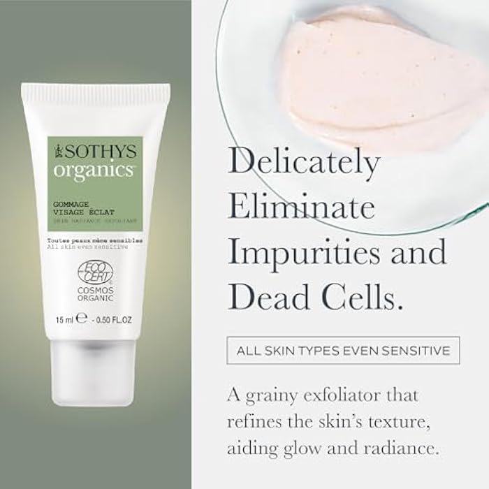 SOTHYS Skin Radiance Exfoliant | Gentle Organic Face Scrub for Exfoliating, Formulated for All Skin Types, Even Sensitive | Vegan Formula for Radiant Skin - Image 2