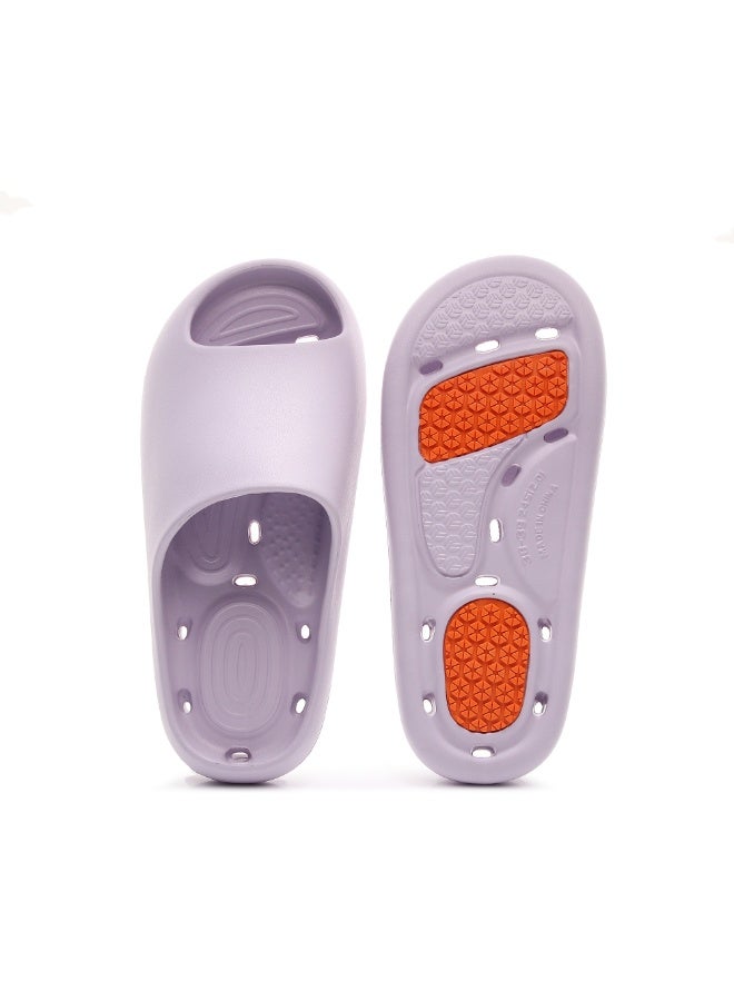 GUOLUOFEI Shower Shoes for Women and Men Massage Slide Sandals Soft Cushioned Anti-Slip Pool Slides Comfort Quick Drying with Drain Holes Bathroom Slippers - Image 1