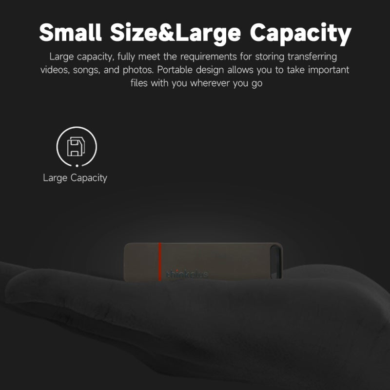 Portable SSD 1TB Zinc Alloy Shell USB3.1 Gen1 High-Speed Transmission - Shockproof Wear-Resistant Anti-Fall - Large Capacity Portable Design for Storing Videos Photos Office Files - Image 4