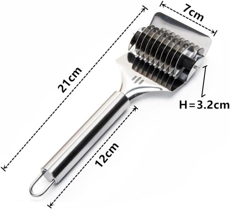 16x7x31cm High Grade Stainless Steel Noodle Lattice Roller Docker Dough Cutter Pasta Spaghetti Maker for Kitchen Cooking Tools  - Image 4