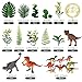 DRWATE Dinosaur Cake Toppers Artificial Plants Grass Cake Decorations for Dinosaur Theme Jungle Birthday Supplies Style 2 - Image 4