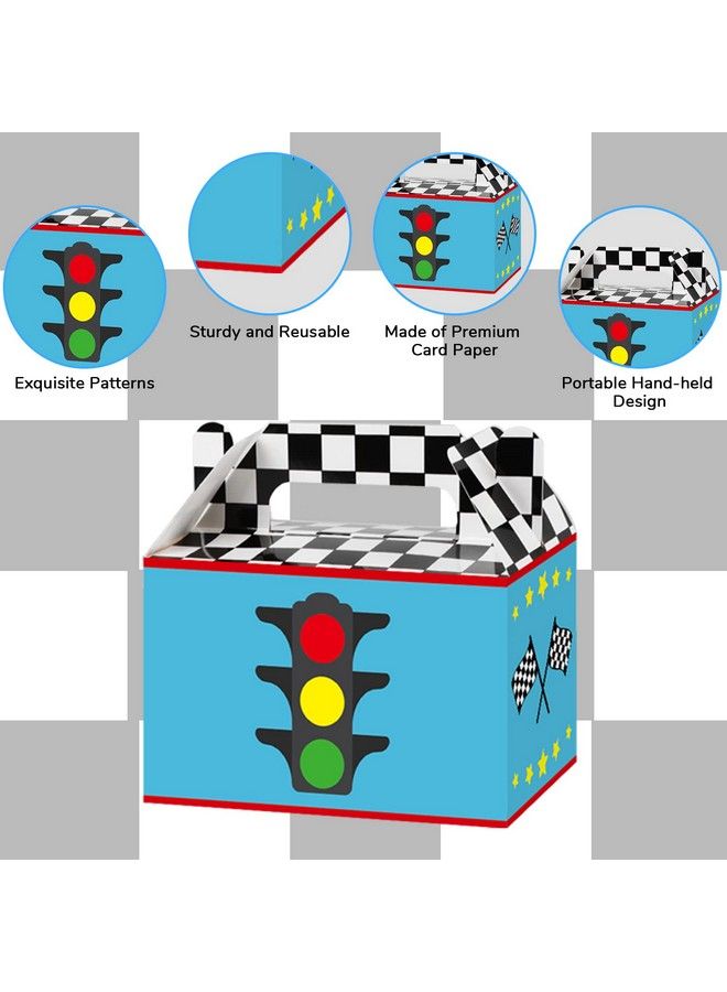 Tevxj 12 Pieces Race Car Party Favor Boxes Racing Goodies Candy Treat Bags Two Fast Birthday Party Decorations Let Go Racing Car Themed Party Supplies Box For Kids 6 X 3 X 3.5 Inches - Image 5