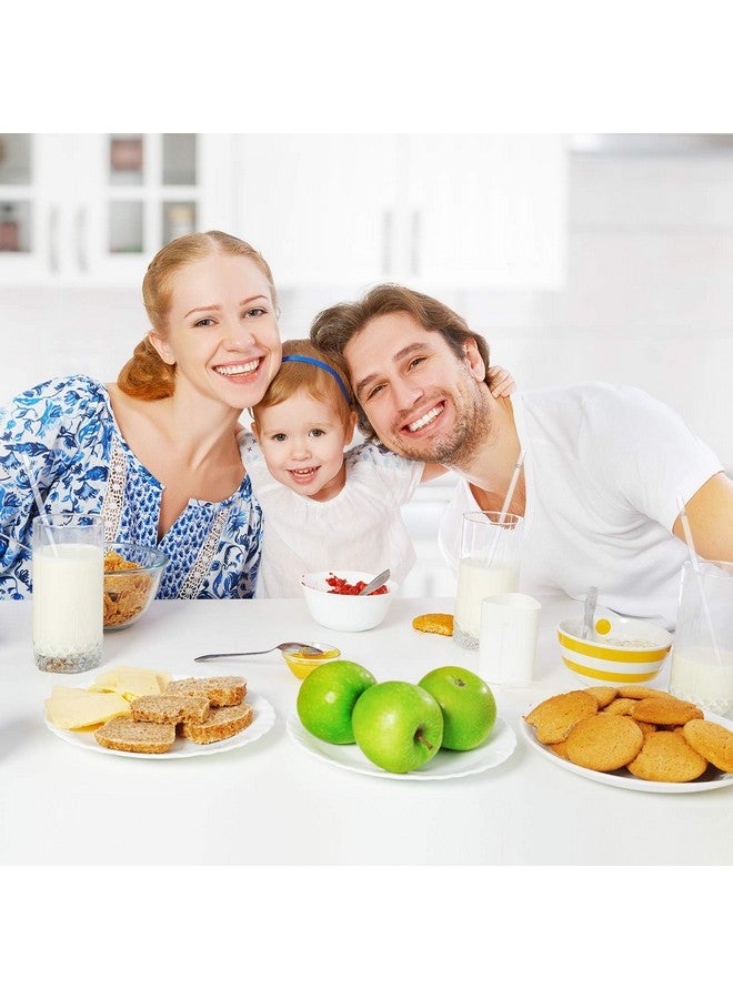 جوفيتيك 50 قطعة من شفاطات الشرب البلاستيكية الصلبة القابلة لإعادة الاستخدام من جوفيتيك، مناسبة للأكواب ومرطبانات ماسون والميلك شيك والعصائر، شفاطات بلاستيكية شفافة قابلة لإعادة الاستخدام مع فرشاة تنظيف (10 بوصات، شفافة) - Image 5