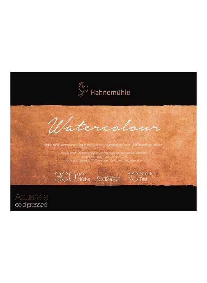 Hahnemuhle - Collection Watercolor 300 Block Cold Pressed 9X12 300Gsm - Image 1