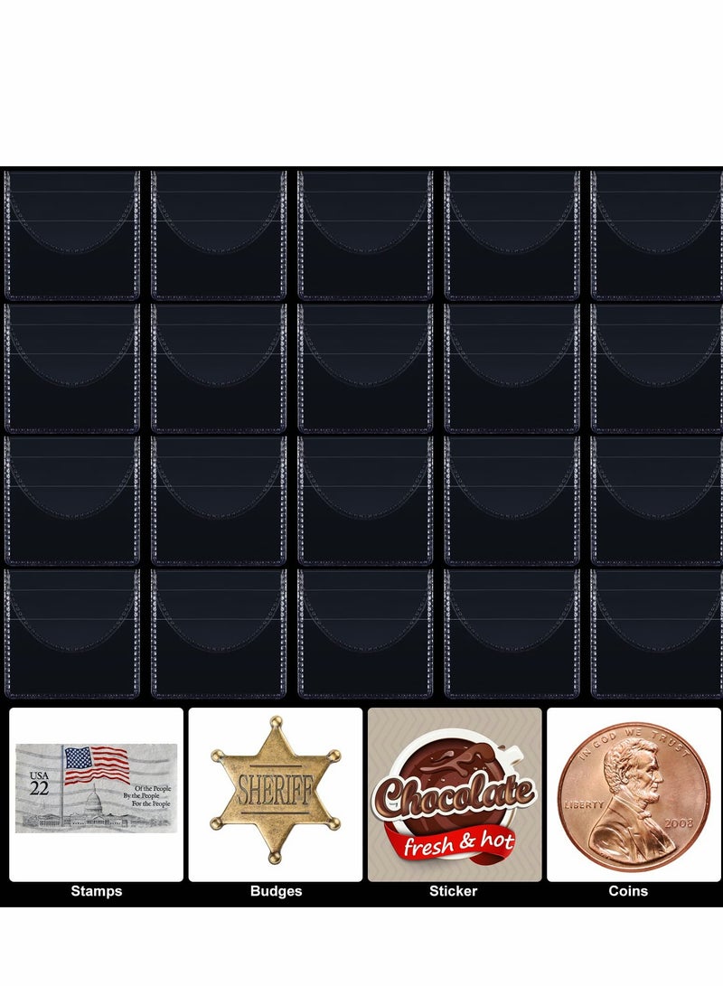50 Pcs Clear Coin Sleeves - Individual Plastic Holders for Coins, Jewelry & Small Items Storage (2.2 Inches) - Image 4