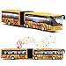 Crelloci City Bus Toy for Kids Die Cast Alloy Pull Back Vehicles Metro Articulated Electric Bus with Sounds and Lights Model Cars Toys Educational Gift for Kids Boys Girls Ages 3 - Image 2