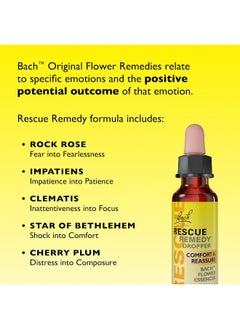 RESCUE Remedy Dropper, 10Ml - Natural Homeopathic Stress Relief  - Image 1