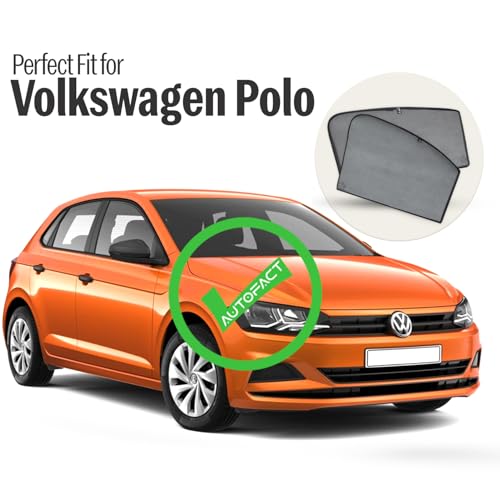 Autofact Car Sunshades for Volkswagen Polo, UV Protection, Useful Car Accessories, Custom fit Sun Shades for Side Windows, Set of 4 - Image 2