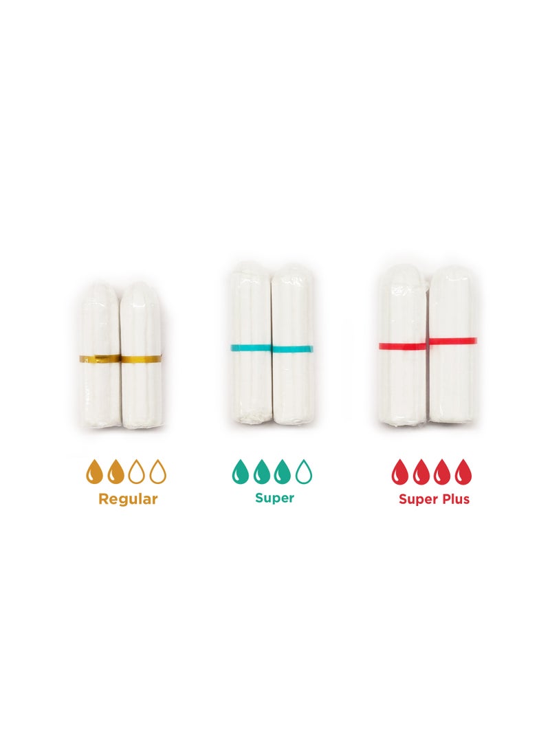 بيساف بي سيف سدادات قطنية عضوية %100, مريحة ولا تترك بقع، قابلة للتحلل، تم اختباره من قبل أطباء الجلد، للحيض الخفيف الى وسط، حجم عادي، 16 سدادة  - عبوات من 2 - Image 4