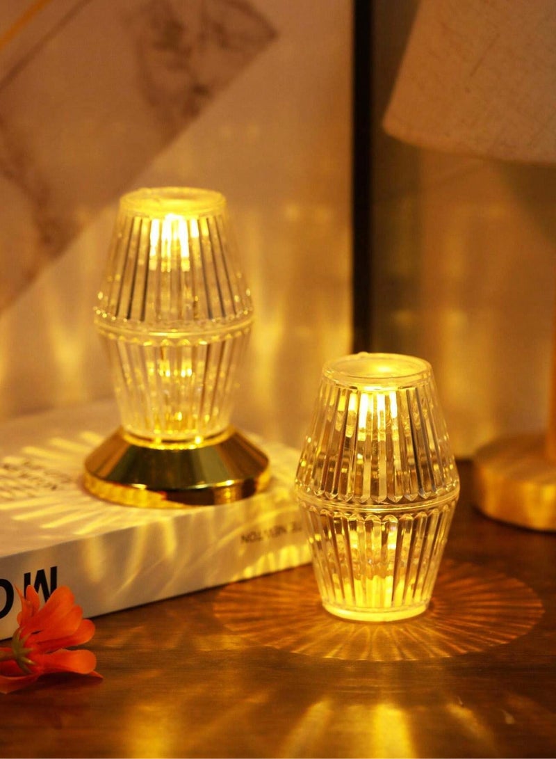3 قطع مصباح طاولة LED ماسي لتزيين رمضان والعيد للمنزل والمكتب - Image 2