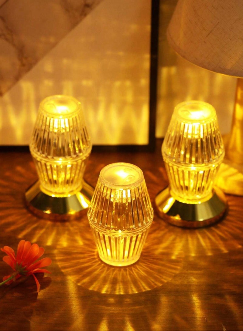 3 قطع مصباح طاولة LED ماسي لتزيين رمضان والعيد للمنزل والمكتب - Image 1