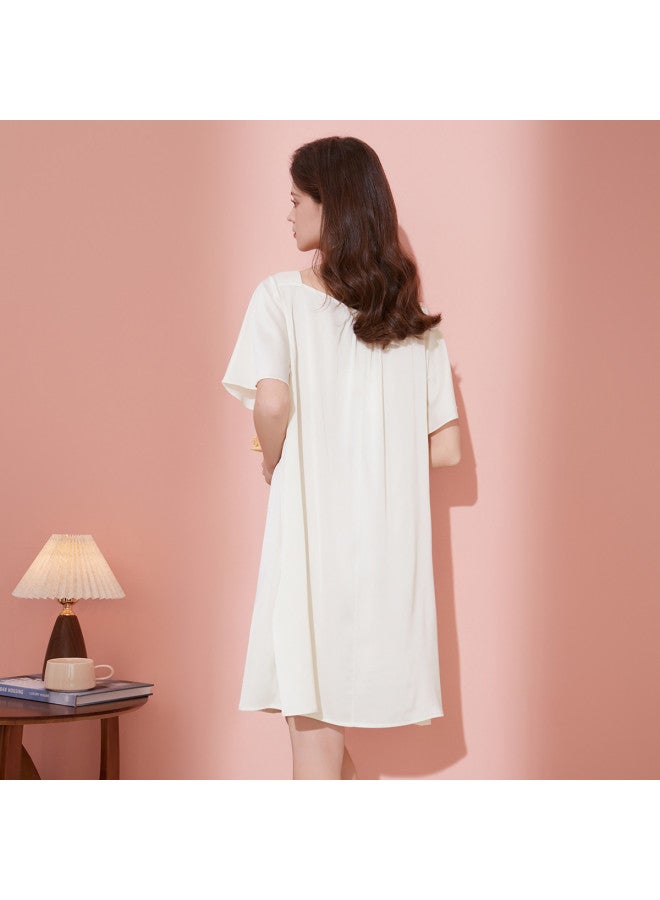 Fenton summer Sleep Dress Thin Outfit High-end Silk Dress Women's Homewear Pajamas - Image 4
