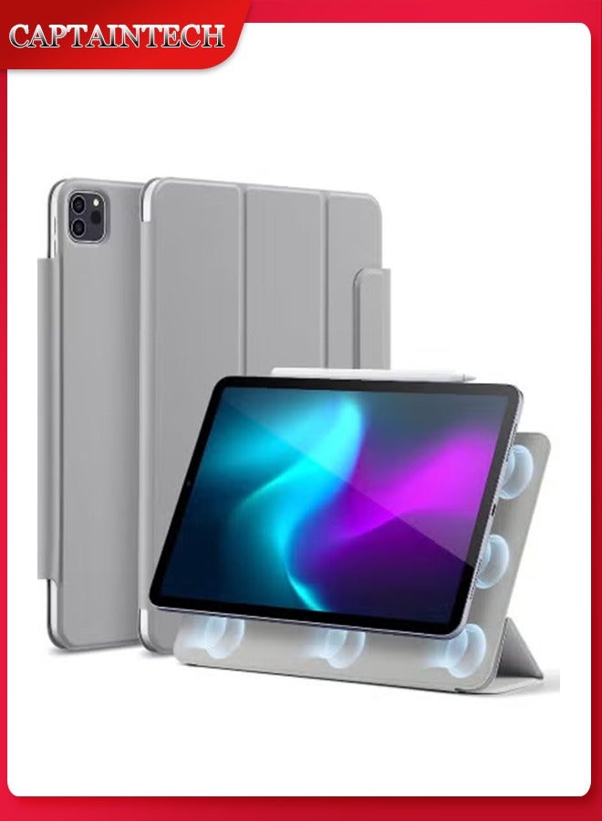 Captaintech Rebound Magnetic Case for iPad Pro 11 (2020-2022 Models) – 2-Way Adjustable Stand with Apple Pencil 2 Support u0026 Secure Magnetic Attachment - Image 1