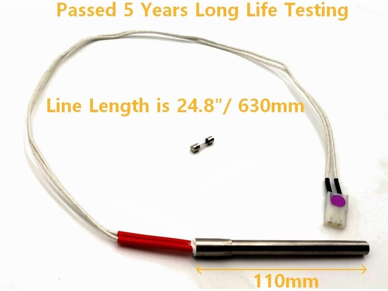 Firsgrill 1-Pack Hot Rod Ignited Kit Replacement for Treager, Pit Boss, Camp Chef Wood Pellet Grills with 200W 110/120V Ignitors - Image 2