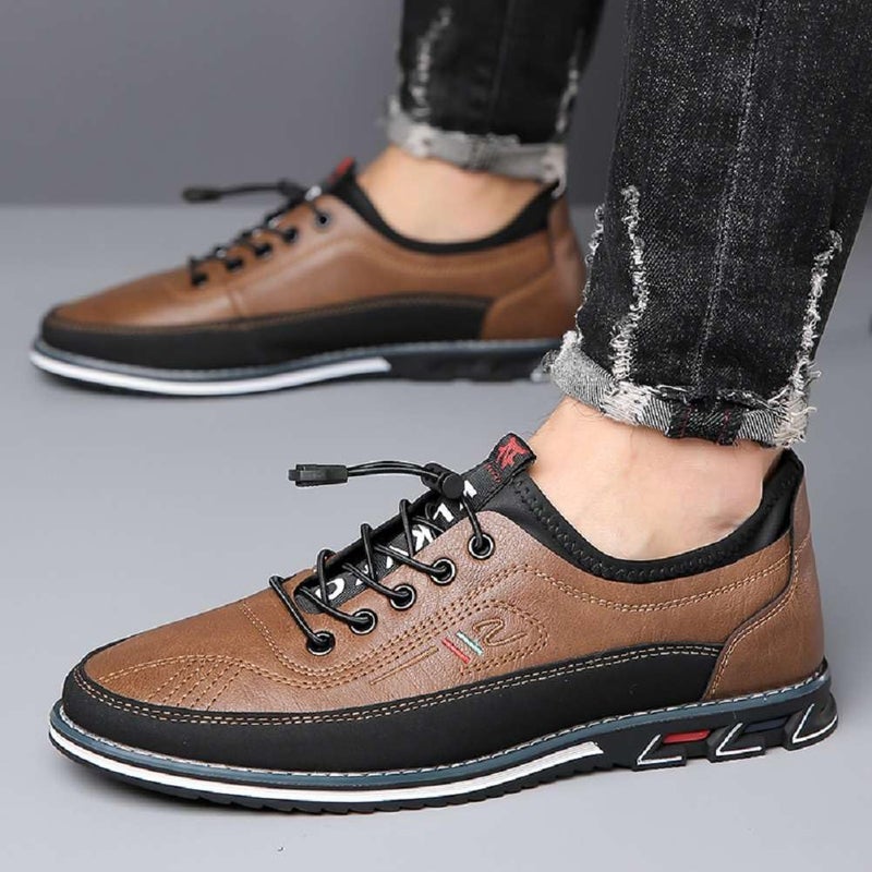 mitvr Men's Oxford Shoes Fashion Casual Dress Shoes Comfort Business Work Office Loafers,Brown,46EU=11 M US - Image 2