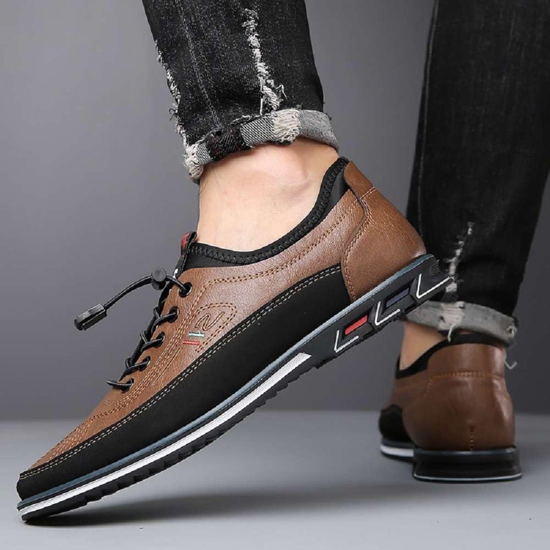 mitvr Men's Oxford Shoes Fashion Casual Dress Shoes Comfort Business Work Office Loafers,Brown,46EU=11 M US - Image 5
