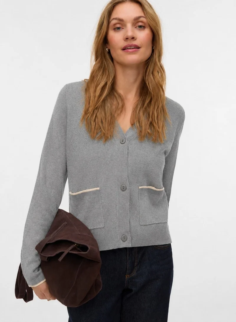 فيرو مودا Contrast Knit Cardigan