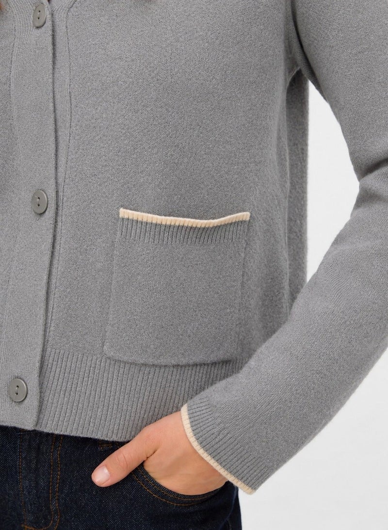 VERO MODA Contrast Knit Cardigan - Image 3