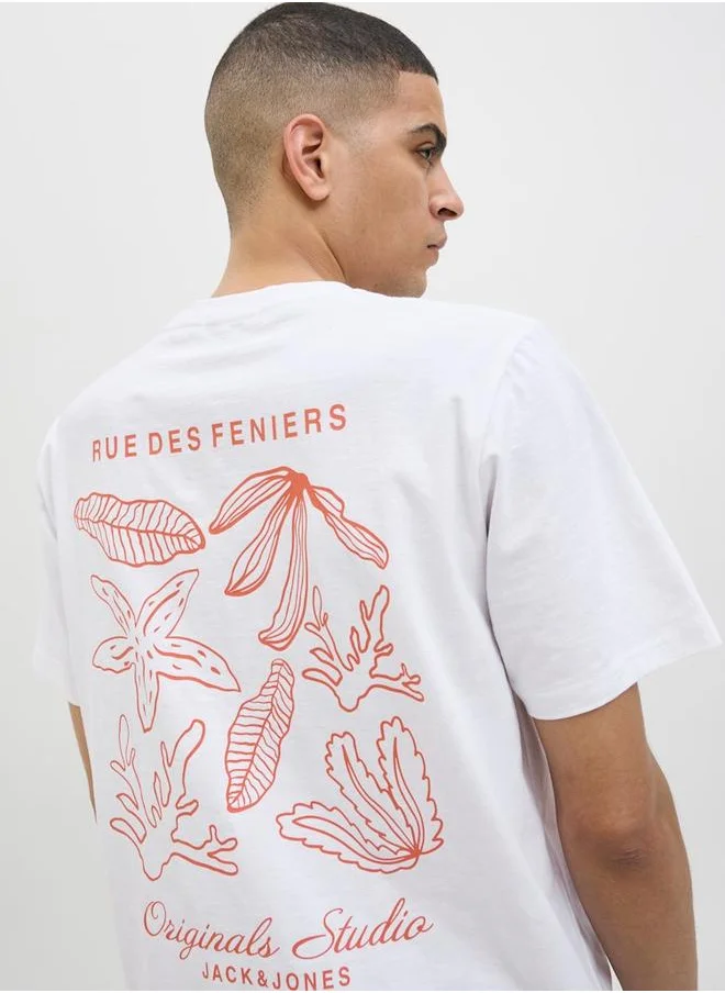 JACK & JONES Jack & Jones Graphic Print Short Sleeve T-Shirt