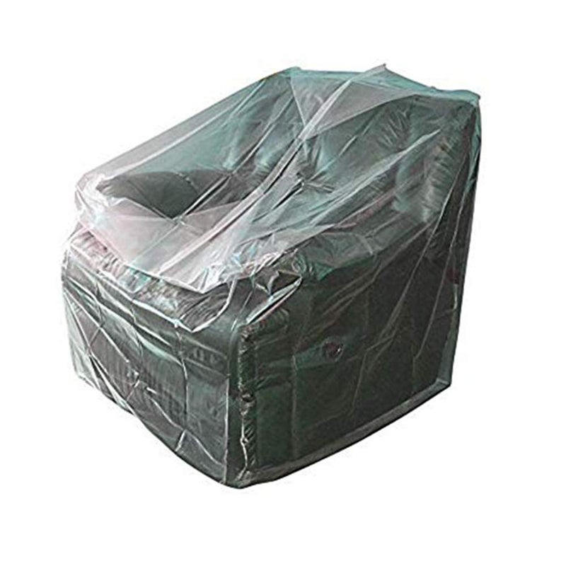 STARTWO Furniture Cover Plastic Bag Plastic Couch Cover Heavy Duty Water Resistant Thick Clear  Sofa Slipover for Moving and Long Term Storage 42Width x 34Depth x 42Height