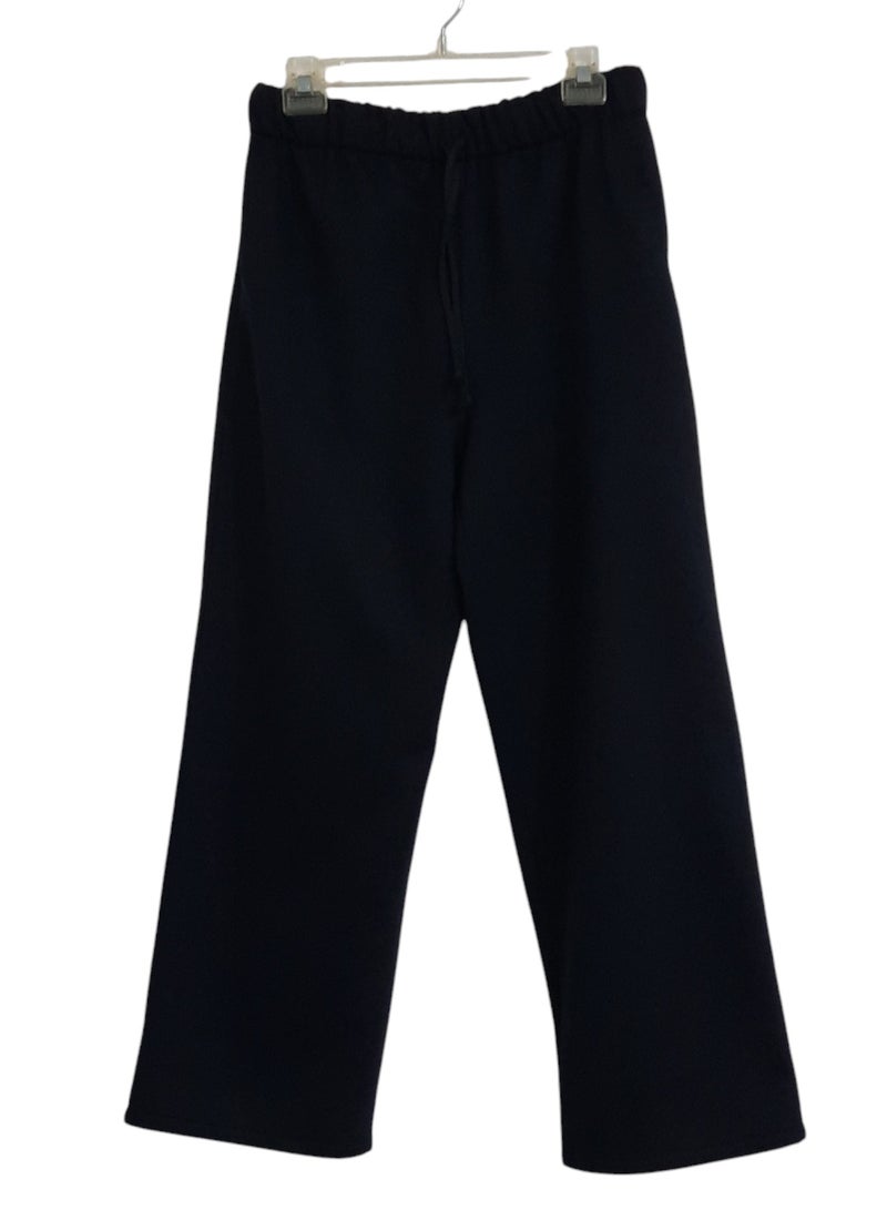 Styley Wide Pants Black Color Melton Fabric.  - Image 1