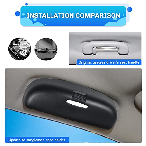 SXCY Fit for 20242026 Hyundai Tucson Accessories Glasses Holder Box Custom Fit 2024 2025 2026 TucsonSanta Cruz Accessories Sunglasses Case Holder 20242026 Tucson Grab Handle Storage Box Nonslip Mat - Image 3