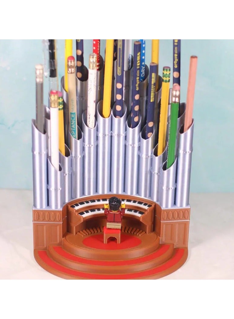 Generic Pipe Organ Pen Pencil Holder Tabletop Organizer  - Image 1
