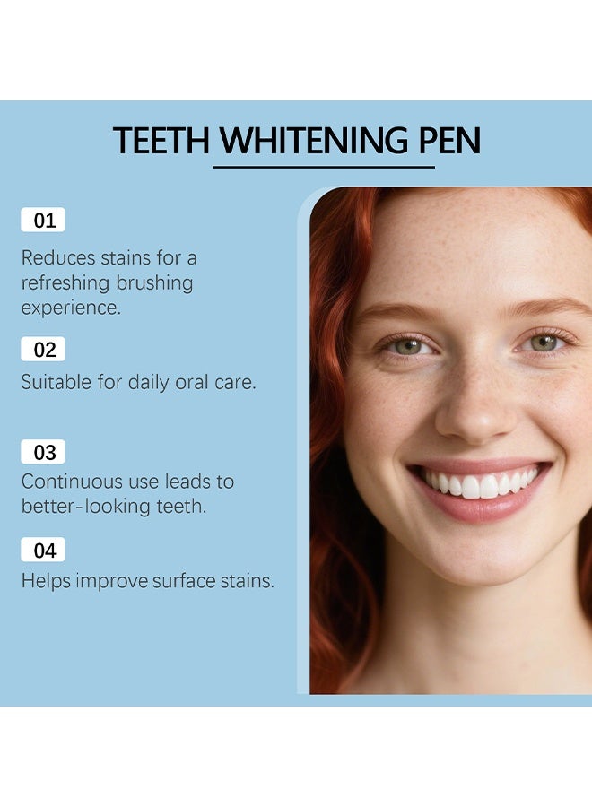 Feimuko Teeth Whitening Pen 4-Packs, Tooth Whitening Pen For Bright White Teeth, Instant Whitening Essence for Stained Teeth, Teeth Whitening Gel For Oral Care, Fast Removes Years Of Stains, Coffee, Wine & Smoking Stains - Image 4