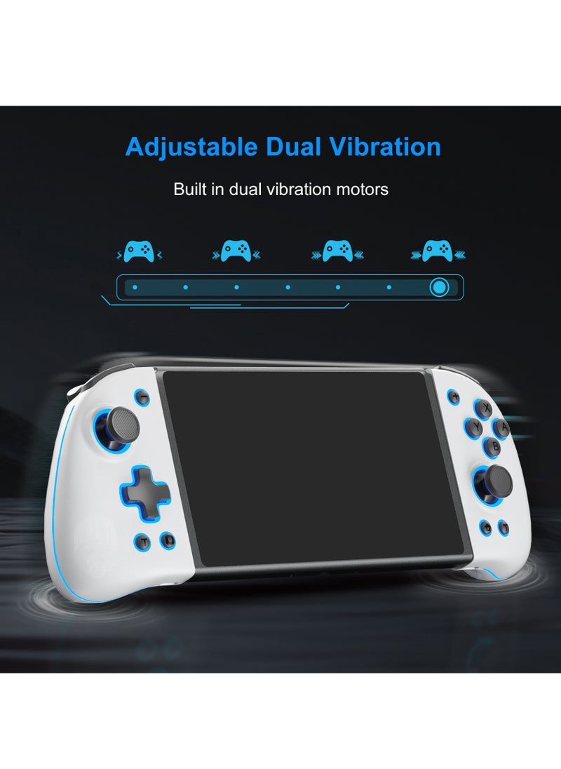LinYuvo - KS47 Wireless Joy Pad Controller for Switch/OLED with 8 Colors Adjustable LED,Hall Effect Joysitck/Back Map on/Turbo(White) - Image 1