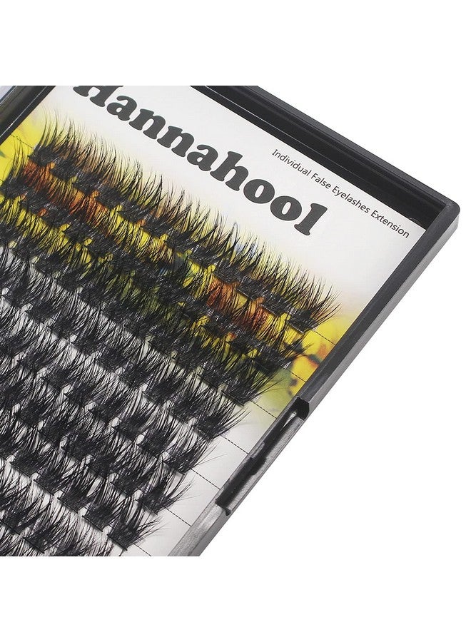 Hannahool Large Pack Wide Stem Cluster Eyelashes D Curl 1020Mm Available Handmade D Curl Wide Stem Individual False Eyelashes 5D Volume Diy Eye Lashes Extensions Beauty Tools (14Mm) - Image 3
