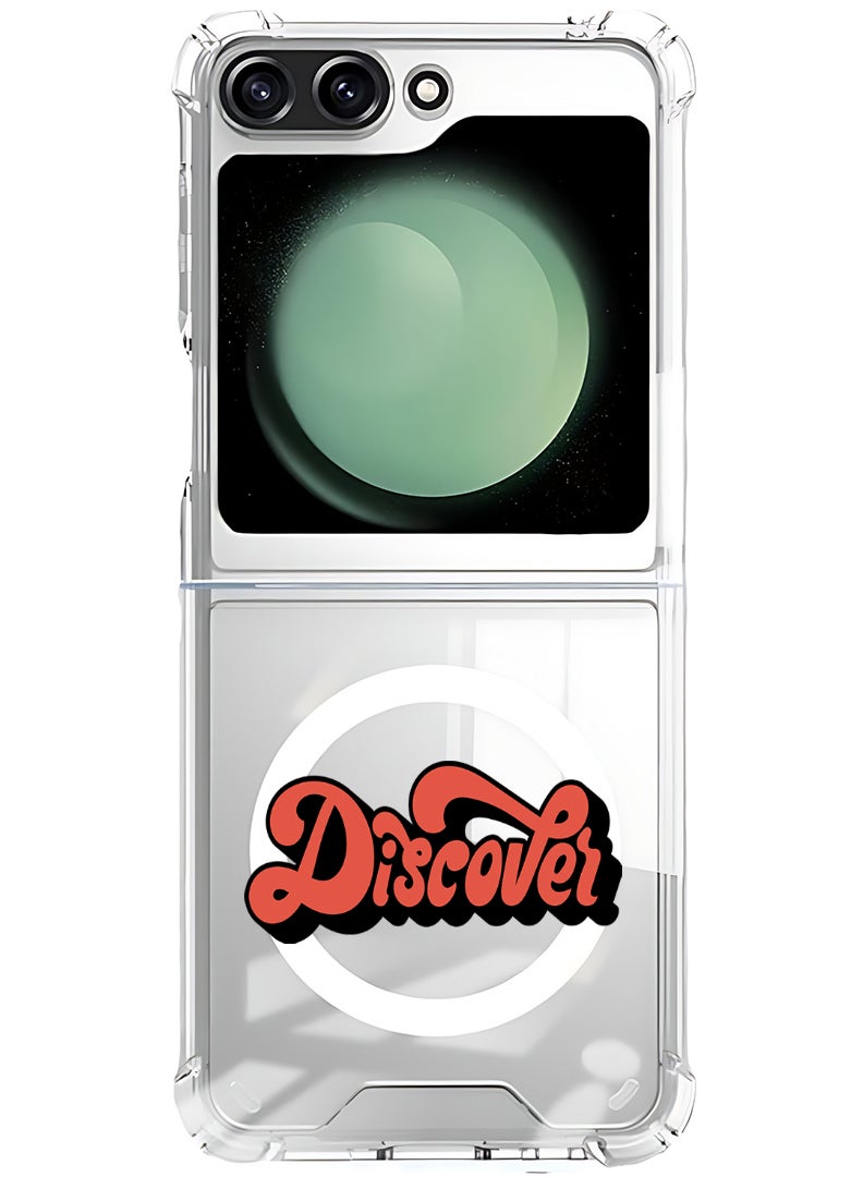 Theodor Magnetic Case for Samsung Galaxy Z Flip 6 Compatible with MagSafe Wireless Charging, Shockproof Phone Bumper Cover Discover-01  - Image 1