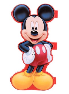 Kuber Industries Kuber Industries Mickey Mouse Design Double Deck Durable Plastic Pencil Box, Small Plastic Pencil Case with Free Stationery (Red)  - Image 1