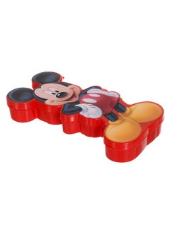 Kuber Industries Kuber Industries Mickey Mouse Design Double Deck Durable Plastic Pencil Box, Small Plastic Pencil Case with Free Stationery (Red)  - Image 3