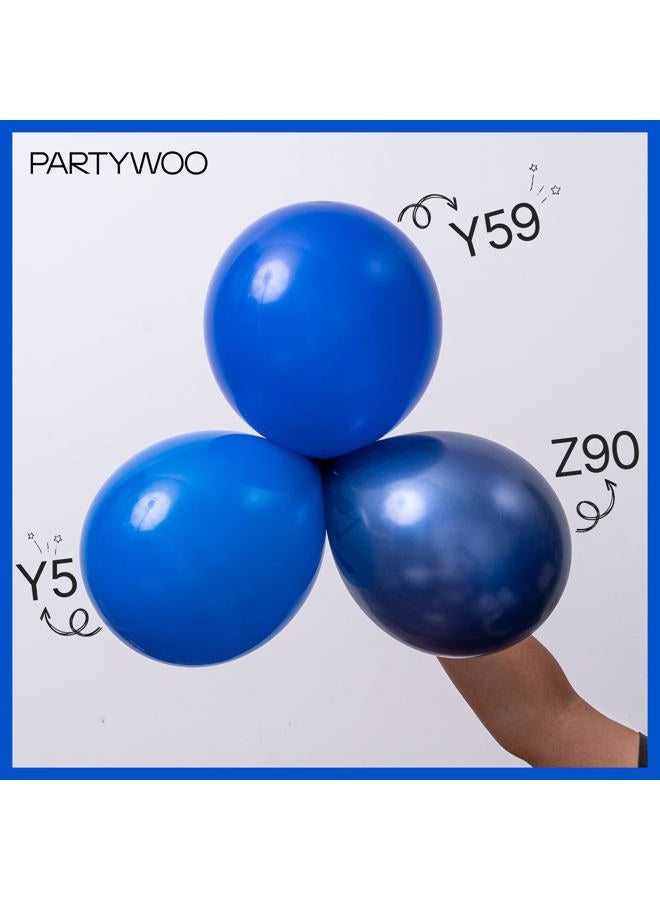 PartyWoo Royal Blue Balloons 145 pcs Different Sizes of 18 12 10 5 Inch Dark Blue Matte Balloon Arch Kit Garland for Graduation 4th of July Baby Shower Birthday Party Decorations Blue-Y59 - Image 5