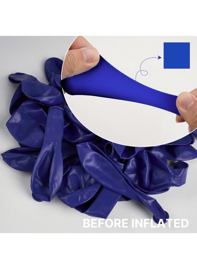 PartyWoo Royal Blue Balloons 145 pcs Different Sizes of 18 12 10 5 Inch Dark Blue Matte Balloon Arch Kit Garland for Graduation 4th of July Baby Shower Birthday Party Decorations Blue-Y59 - Image 2