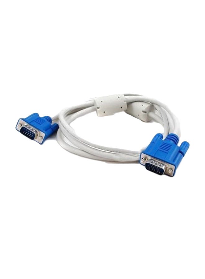 NIBEMINENT VGA Male To Adapter Cable Blue/White 