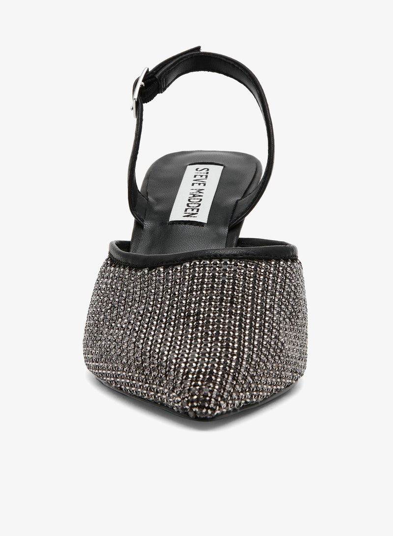 STEVE MADDEN Rhinestones and Nappa PU Pumps - Image 2