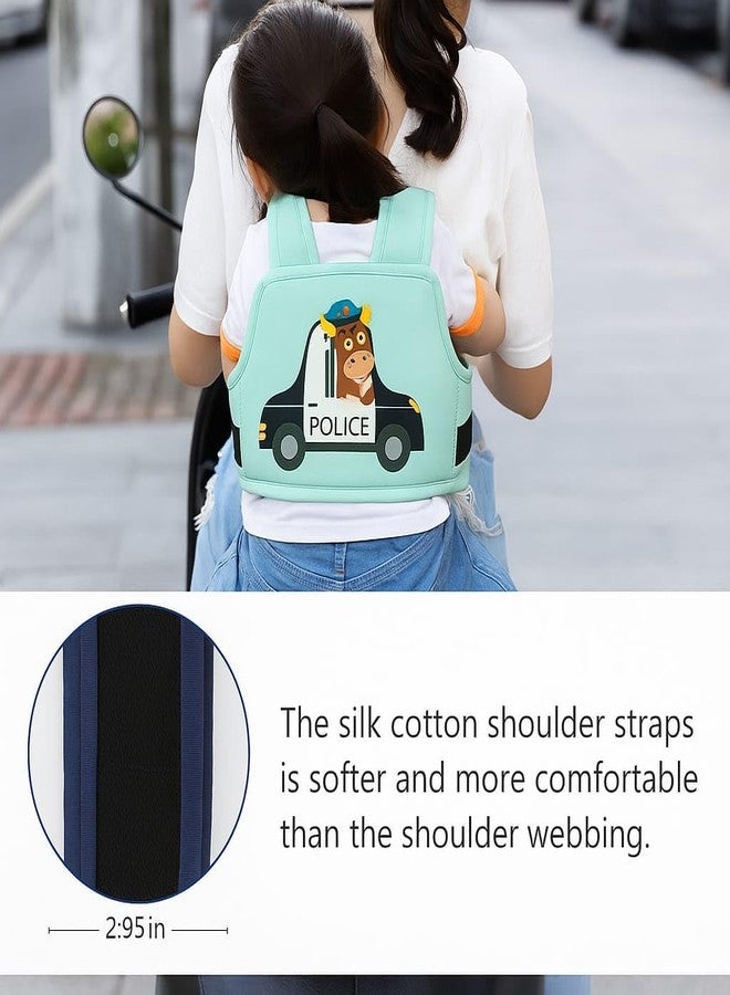 DTR Creation Baby Carrier with Cute Cow Police Car Design | Soft Adjustable Infant Toddler Harness | Ergonomic Baby Holder for Travel, Outdoor & Daily Use (Mint Green) - Image 3
