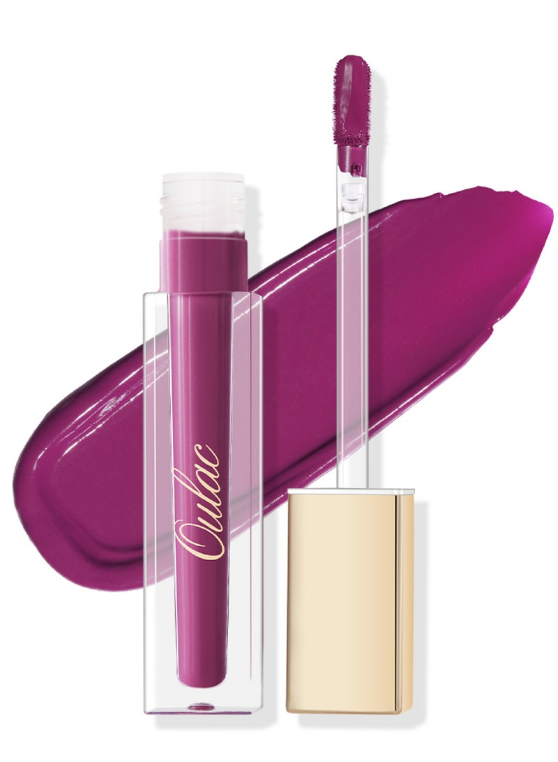 Oulac Matte Liquid Purple Lipstick for Women, Creamy Matte Texture Lip Gloss, Waterproof, Non-Stick Cup, Extra-Pigmented Lip Tint Stain with Vitamin E & Rose Oil, Vegan, Cruelty-Free - M15 Butterfly
Kiss - Image 1