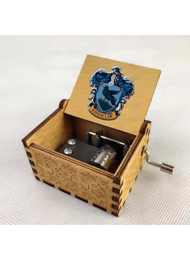 Anime Harry Potter Cartoon Peripheral Music Box Classical Hand-cranked Music Box Ornaments Retro Wooden Music Box-Color:13  - Image 4