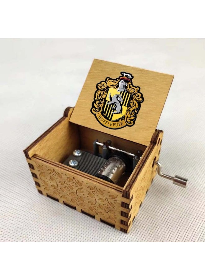Anime Harry Potter Cartoon Peripheral Music Box Classical Hand-cranked Music Box Ornaments Retro Wooden Music Box-Color:13  - Image 3