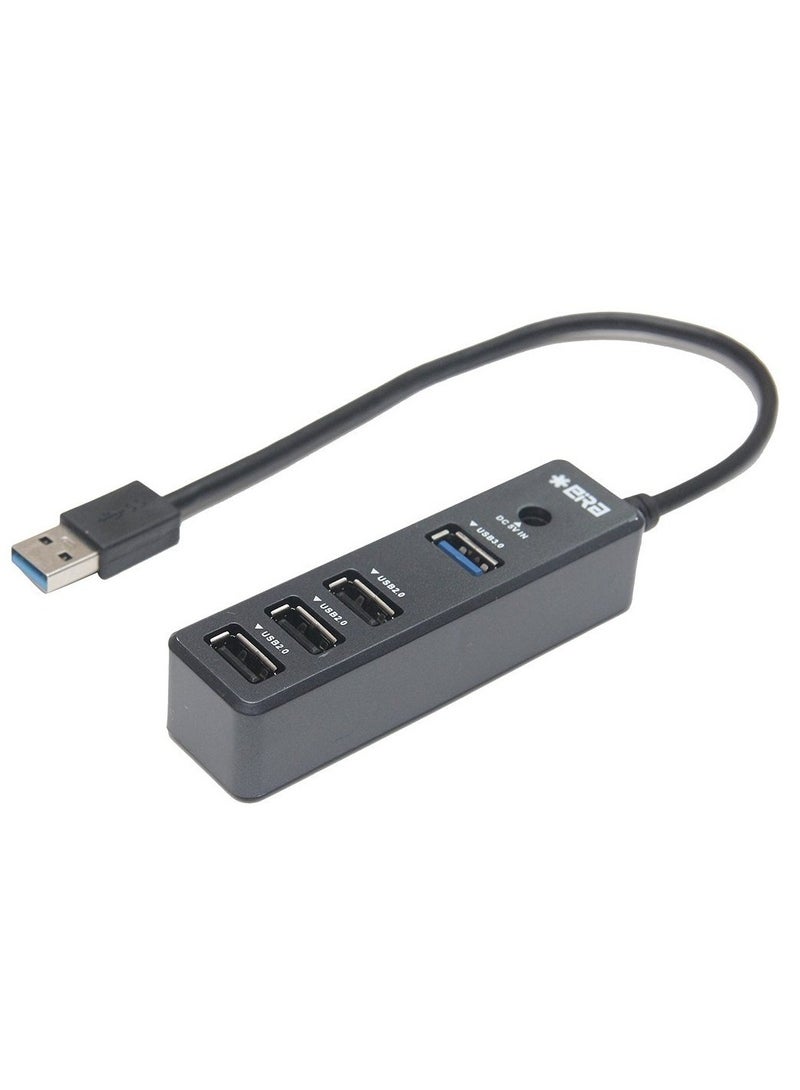 ELTRAZONE High-Speed Type-A USB 2.0 Combo HUB with 4 Dedicated Slots (1 Upstream and 4 Downstream USB Ports) with Support up to 2TB HDD - Image 1