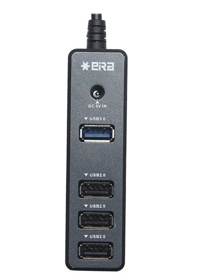 ELTRAZONE High-Speed Type-A USB 2.0 Combo HUB with 4 Dedicated Slots (1 Upstream and 4 Downstream USB Ports) with Support up to 2TB HDD - Image 2