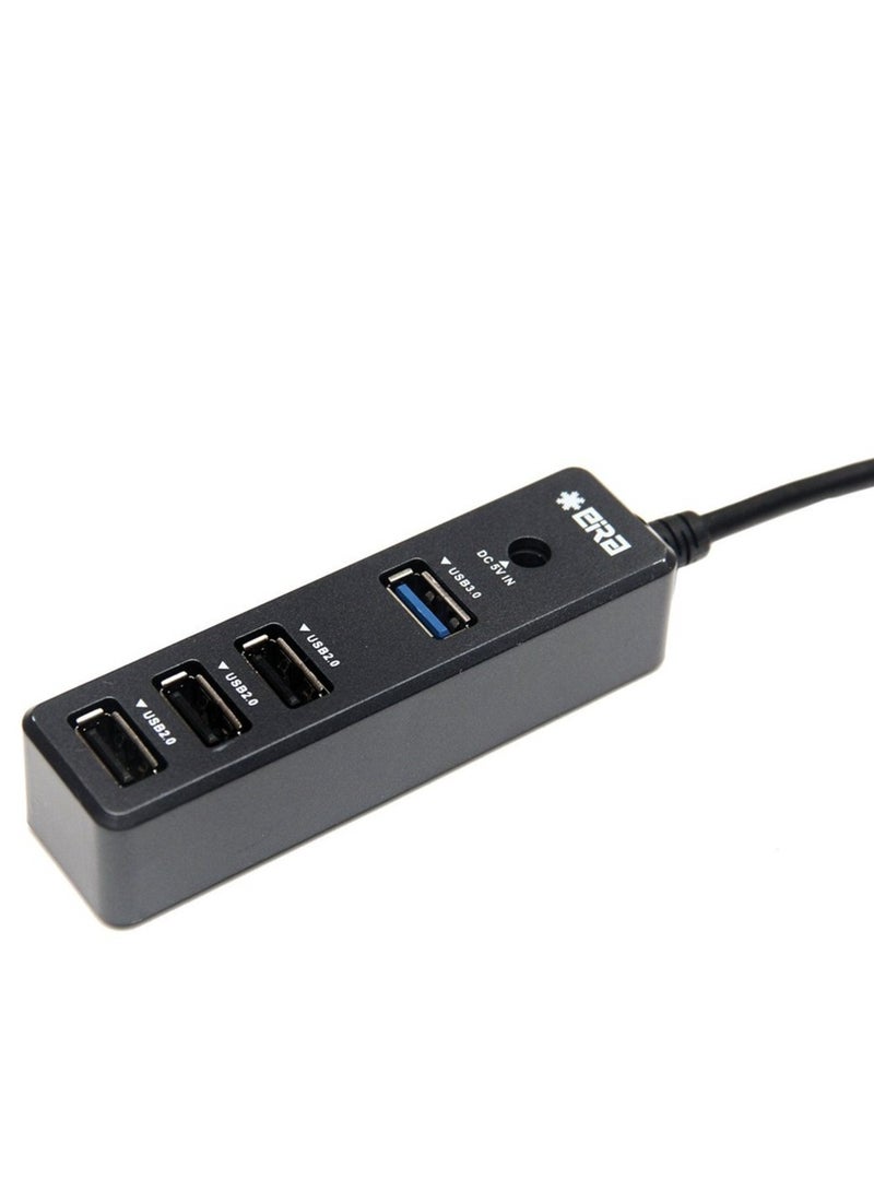 ELTRAZONE High-Speed Type-A USB 2.0 Combo HUB with 4 Dedicated Slots (1 Upstream and 4 Downstream USB Ports) with Support up to 2TB HDD - Image 3