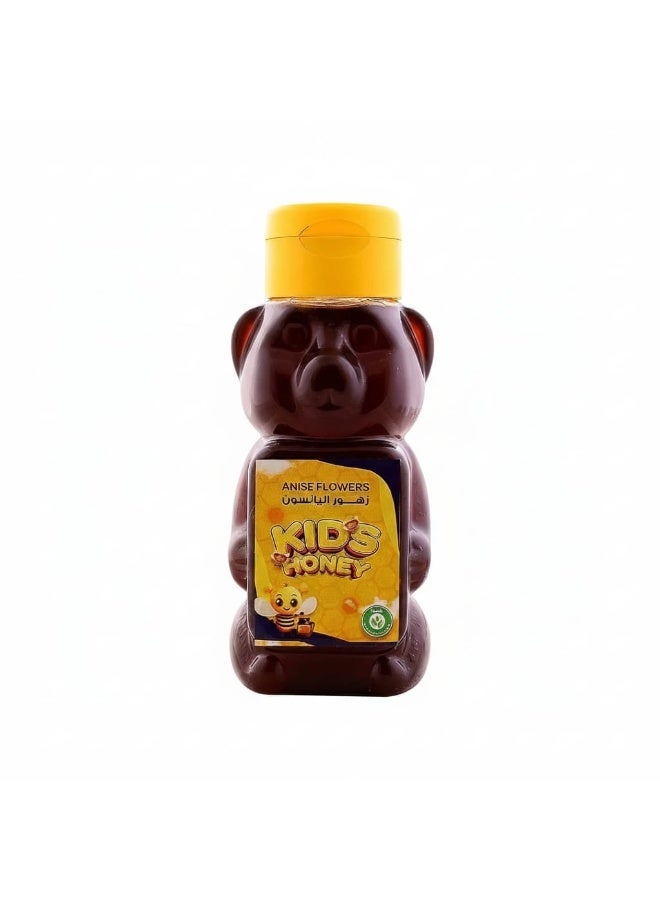 Oshba Natural Anise Flower Honey for Kids (300ml): The Gentle Digestive Soother & Throat Reliever in a Fun Bear Bottle for Sound Sleep & Healthy Growth - Image 1
